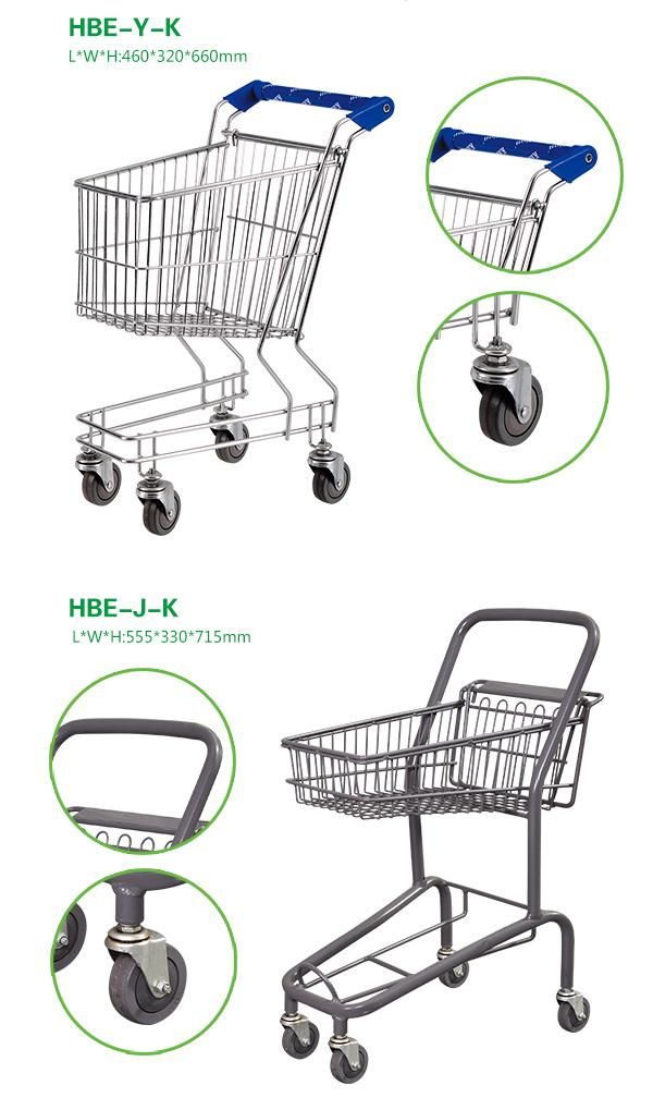 Metal Children Push Cart Supermarket Kids Shopping Trolley