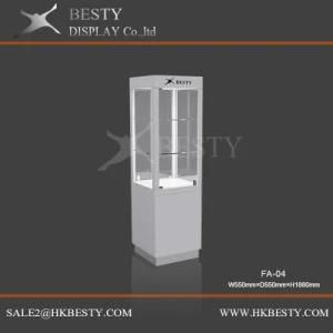 Elegant Jewelry Tower Display Case with LED Light