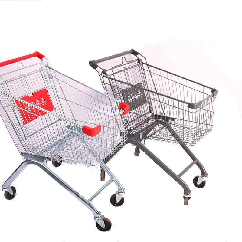 Factory Supplier High Quality Metal Shopping Trolley Cart for Supermarket