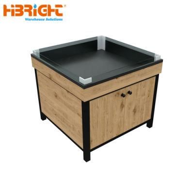 Wood Produce Display Orchard Bin for Supermarket