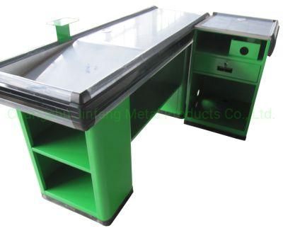 Supermarket Metal Cashier Desk