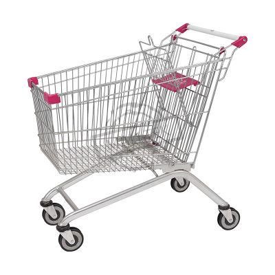 Best Sales Grocery European 150L Trolley with Elevator Wheels