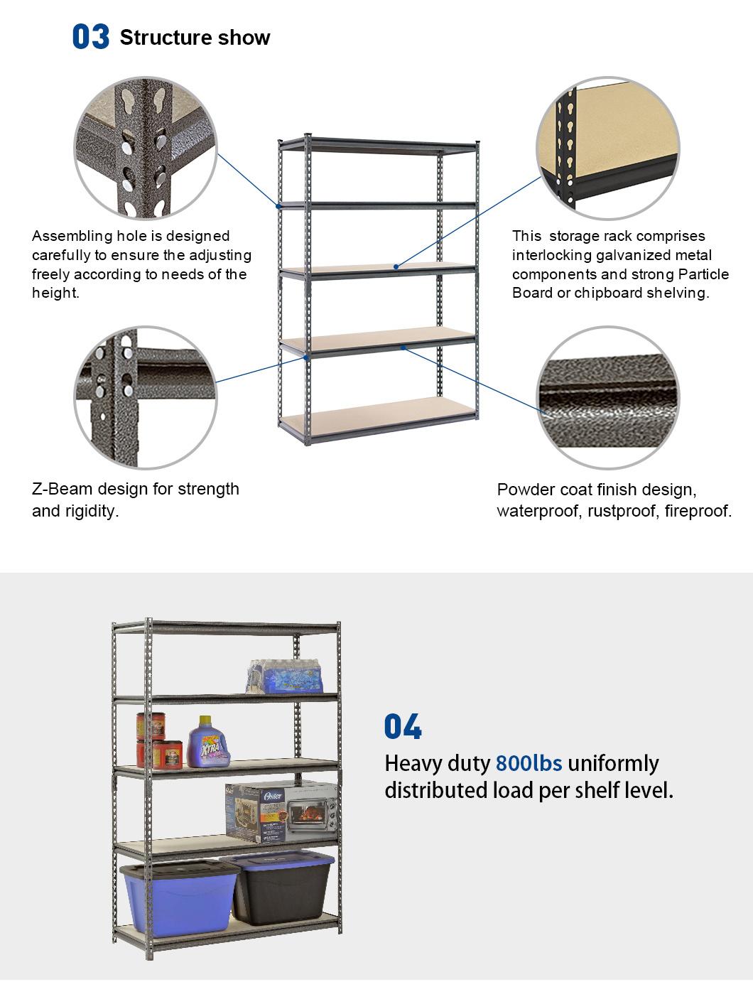 Boltless Stacking Rack and Storage Rack