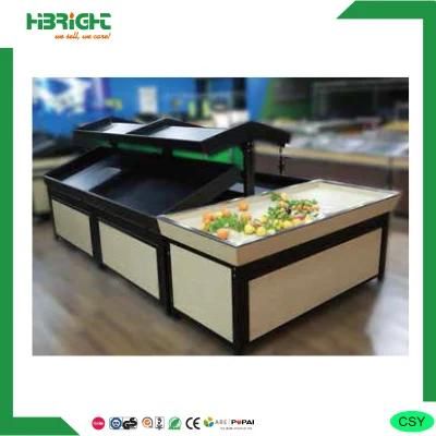 Double Side 2 Layer Wooden Vegetable Fruit Rack
