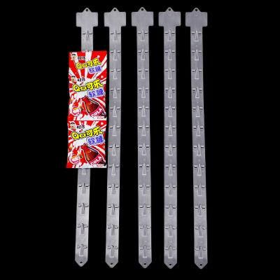 Supermarket Shelf Display Clear Clip Strip with 12 Hooks