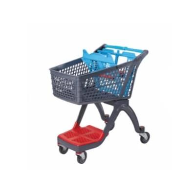 Hot Selling Heavy Duty Supermarket Grocery Shopping Trolley Price with Plastic Basket