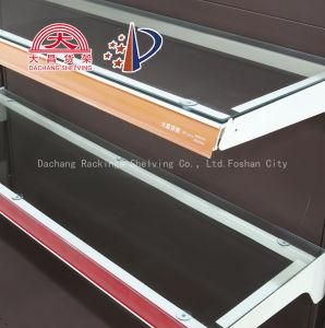 Double Side Backplane Style Supermarket Display Storage Shelf