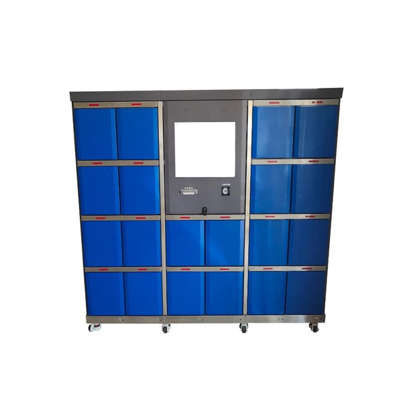 Densen Customized Sheet Metal Fabrication Outdoor Parcel Storage Cabinet Waterproof Parcel Kiosk Express Smart Cabinet