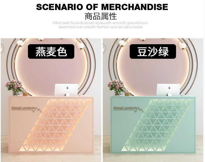 Boutique Shop Modern Retail Cash Desk Multifunctional Store Cashier Counter Table Checkou Counter for Sale