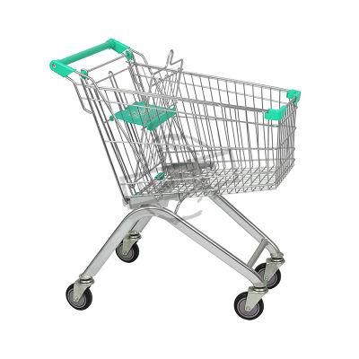 Popular Hypmarket 125L Trolley with 4 Elevator Wheels