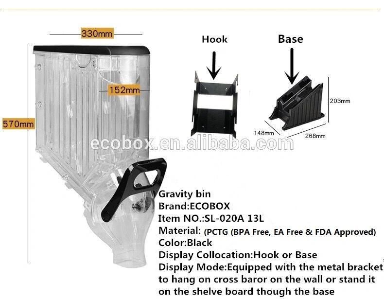 Store Furniture Dry Food Dispensador Nuts Dispensers