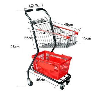 Light Folding Shopping Trolley Bag Supermarket Shopping Trolley with Seat
