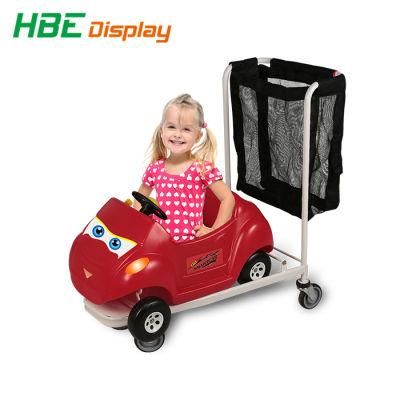 Folded Wheeled Plastic Kiddie Cart with Safety Belt