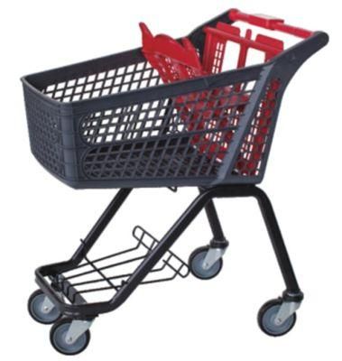 120L Plastic Shopping Cart for Supermarket