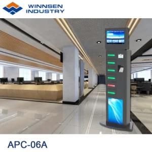Floor Standing WiFi Remote Phone Charging Station Locker with Advertising Screen