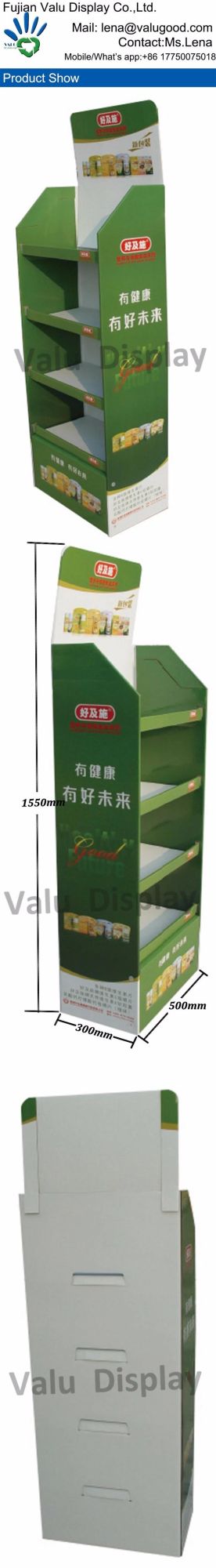 Cardboard Paper Display Stackable Display Stand Carton for Stationery