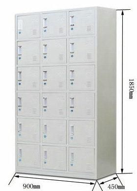 for Promotion Eighteen Doors Cloth Metal Steel Storage Locker