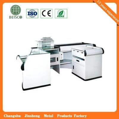 Supermarket Store Stainless Cashier Counter