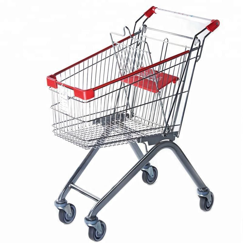 Hot Dipped Galvanized Durable Supermarket Storage Trolley