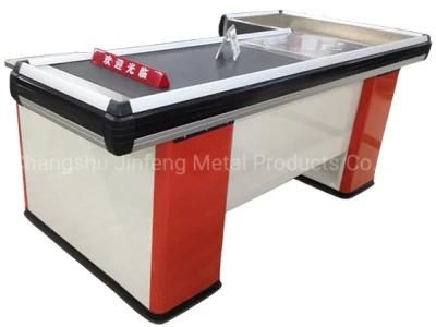 Supermarket Cashier Counter Conveyor Belt Check out Counter