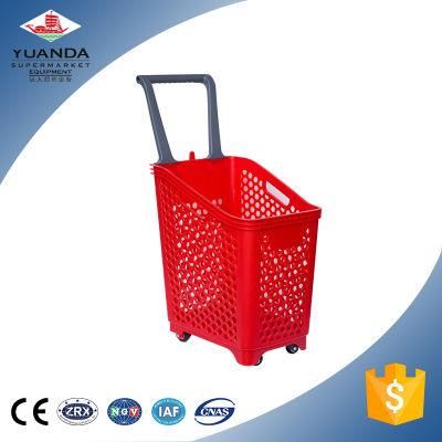 Made in China High Quality Luxury Plastic Hand Push Basket