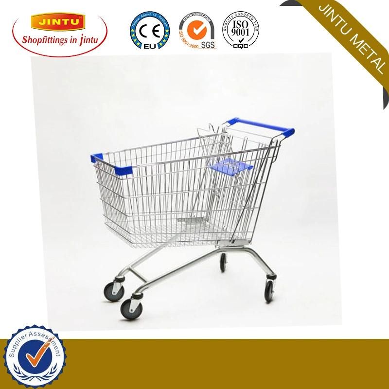 American Style Zinc/Chrome/Powder Coated Shopping Cart/Trolley Factory Professional Manufactured Directly