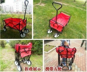 Collapsible Folding Beach Wagon Utility Garden Shopping Trolley Cart