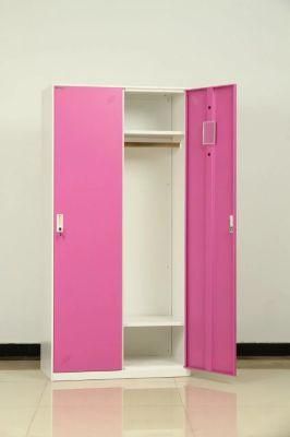 Home Use Colorful 2 Door Metal Vertical Cabinet