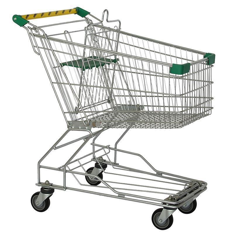 China Manufacture Supermarket Metal Shopping Trolley 60-240L Cart
