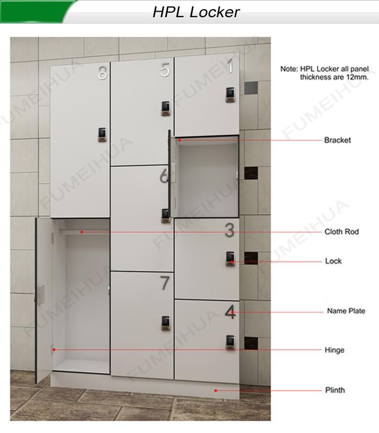 Change Room Furniture Compact Laminate Locker Cabinet Gym HPL Locker