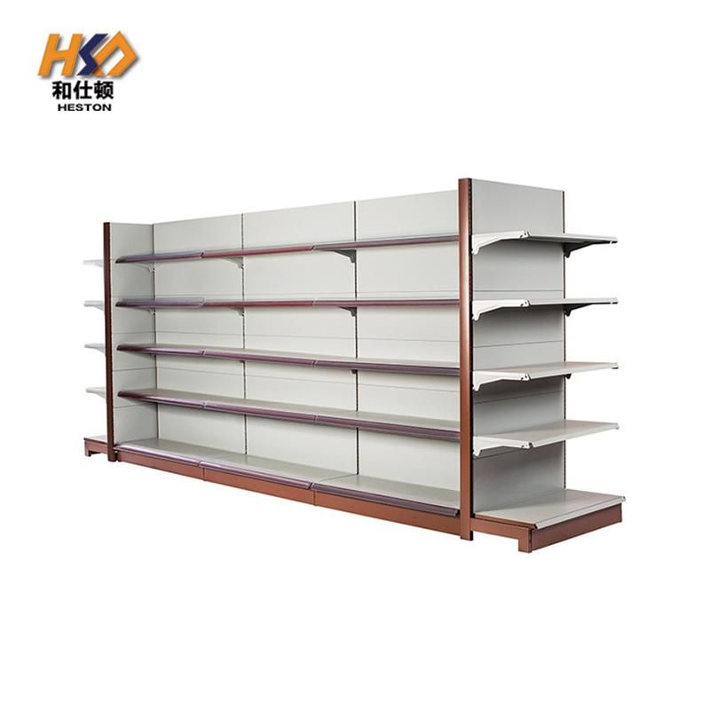 Customized High-End and Luxury Stainless Steel Display Shelf Gondola