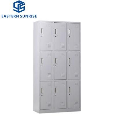 Modern Bedroom Lightweight Cloth Storage Wardrobe Steel Lockers