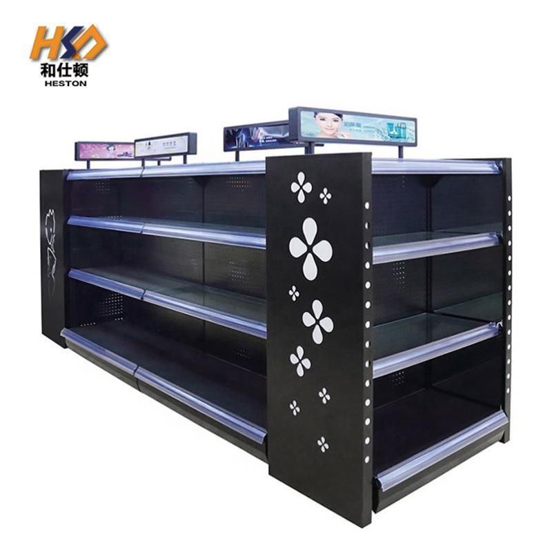 Supermarket Cosmetics Shelf Washing Rack Customized Gondola Shelving