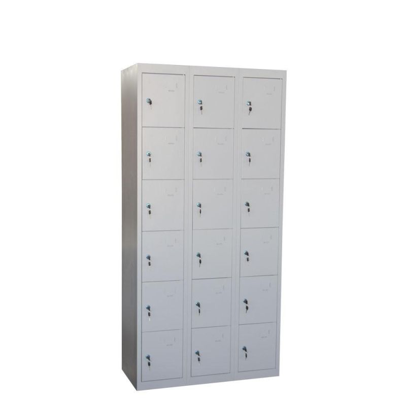 New Style 18 Door Locker Steel Storage Locker Multi-Door Lockers for Sale