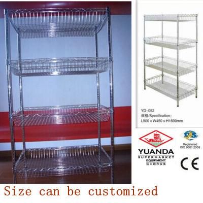 Supermarket Metal Display Wire Stacking Stand