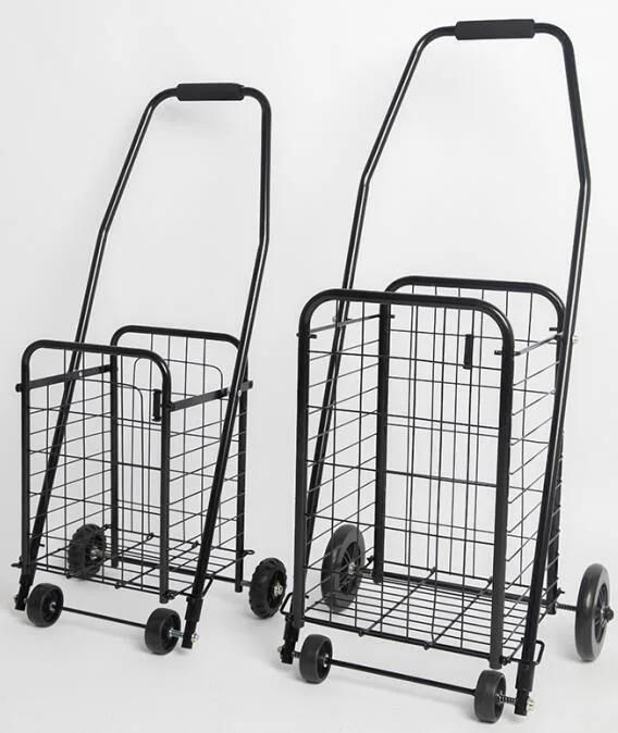 China Manufacturer Collapsible Steel Grocery Shopping Cart for Personal Use