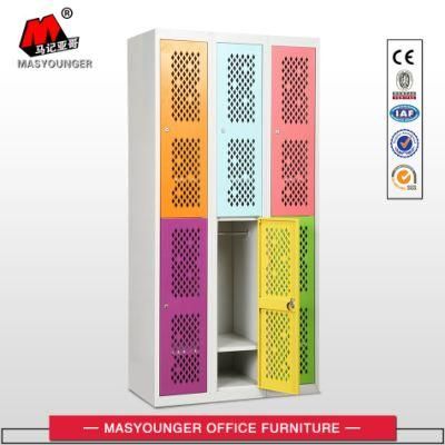 Special Highly Recommendation Metal Storage Colorful Net Door Gym Locker