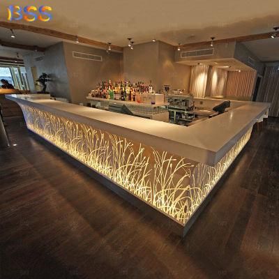 Restaurant Register Counter U Shape Modern Luxury Restaurant Counter Desk