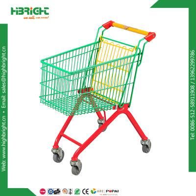 Supermarket Usage Children Charming Shopping Cart with Baby Car