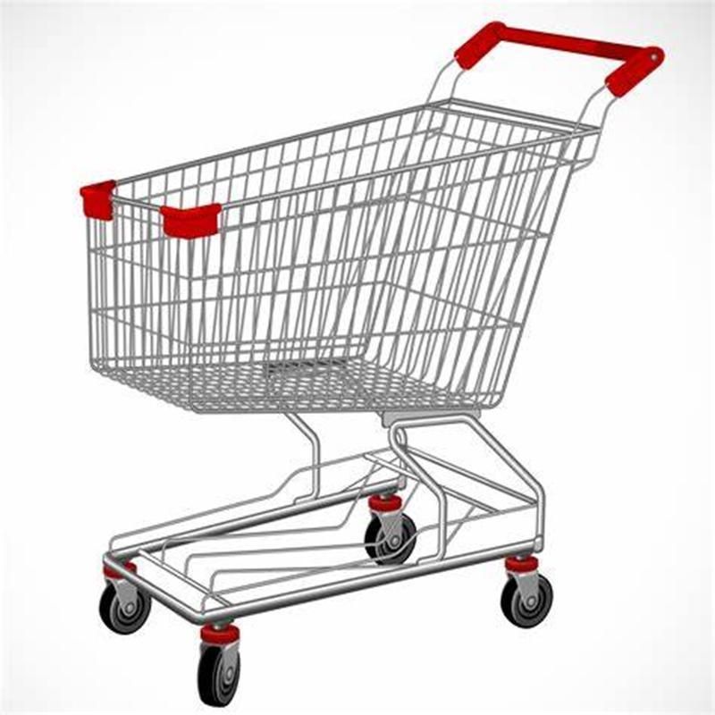 Supermarket Store Shop Shopping Cart with Wheels