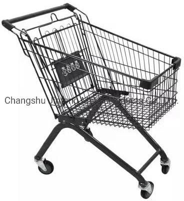 Supermarket Equipment Trolley Shopping Carts with Four Wheels