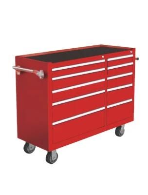 Motor Repair Tools Multifunctional Movable Cart 10 Drawers Metal Tool Cart