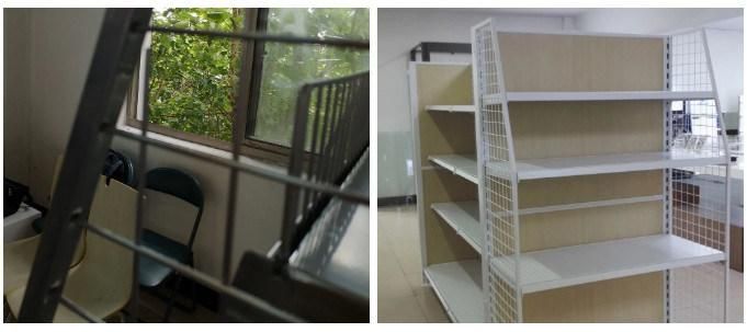 Timber Infill Panel Display Gondola Shop Shelving
