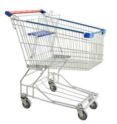 60L Asian Style Wire Shopping Trolley