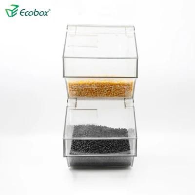 Clear Acrylic Food Storage Containers for Supermarket