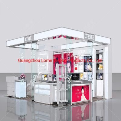 Cosmetic Shop Showcase Makeup Display Cabinet Interior Design Skincare Showcase