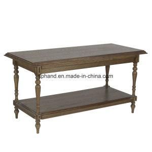 Classical Wood Table with Veneer Surface for Garment