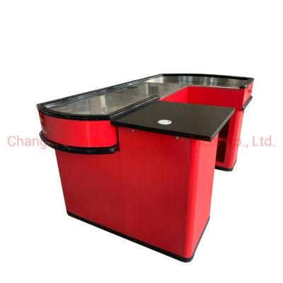 Supermarket Checkout Counter Cashier Custom Made Customized Steel Store Stainless