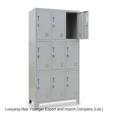 High Quality Storage Furniture 9 Door Steel Locker