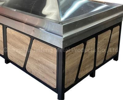 Supermarket &amp; Store Shelves Fruit and Vegetable Wooden Display Rack